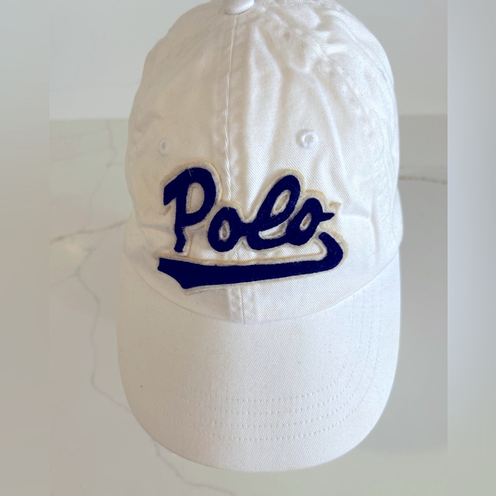 Ralph Lauren polo vintage script hat graphic snowbeach USA bear p-wing